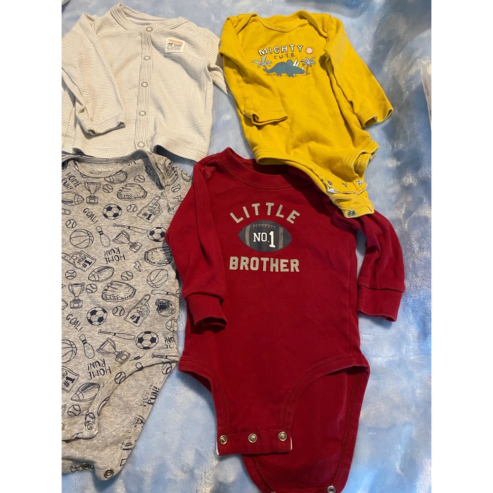 Carters Disney Baby Boy 6M Clothing Lot 8pc Mickey Mouse Sports Hooded Cardigan - Picture 5 of 7